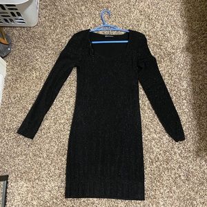 Sparkly tight black dress